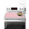 thumbnail image 2 of Stove Top Covers for Electric Stove 24x21In, Blush Pink Pure, Heat Insulation Fireproof Glass Cooktop Protector, Romantic Contemporary Minimalist Solid Countertop Stovetop Cover for Kitchen, 2 of 3