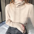 thumbnail image 2 of HELIAR Women Turtleneck Warm Sweater Long Sleeve Slim Pullovers Basic Jumper Solid Knitted Sweater For Women 2024 Autumn Winter, 2 of 5