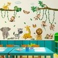 thumbnail image 5 of WEISIPU Jungle Animals Party Nursery Decor Kids Removable Wall Stickers Decals Monkeys, 5 of 7