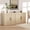 4 Wooden Doors | Natural Wood, variant on Modern Sideboard Buffet Cabinet, Multi-Purpose Storage for Kitchen, Dining Room or Living Room – Wood Coffee Bar Console