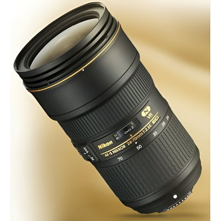 Nikon - AF-S NIKKOR 24-70mm f/2.8E ED VR Wide-Angle Zoom Lens - Black