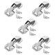 thumbnail image 1 of 5 uds bisagras de gabinete bisagras de puerta de gabinete accesorios de Hardware sin marco con tornillos bisagras ocultas para armarios muebles para 77 cm x 32 cm, 1 of 9