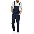 thumbnail image 2 of Mens Button Down Shirt Sweatpants Set for Men Winter Work Suits for Men Pant Suits Dressy Cute Body off Shoulder Romper Work Jumpsuit Winter Jumpsuit Mens Sweat Outfits Dark Blue L, 2 of 8