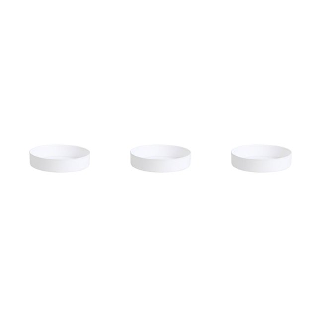 Advancent Cocina Baño Cosmético Tocadiscos Bandeja de almacenamiento y sin bloqueo Rotación Amplio espacio Blanco de una sola capa r 25.2 * Type1 NO1