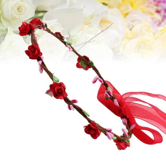 WHAMVOX Floral Hairband for Girls, Kids Party and Travel Accessory, Comfortable and Stylish Headband for Children