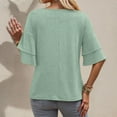 thumbnail image 3 of MAIHAN Women Oversized Tshirt Half Sleeve Summer Tees Soft Basic Tees Womens Summer Tops Crew Neck T Shirts for Women, 3 of 4