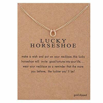 Lucky herraduras colgante collar buena suerte regalo dama mujeres moda joyerÃa Maya's Grace JoyerÃa