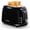 Black, variant on 2 Slice Toaster Retro Stainless Steel with Bagel, Cancel, and Defrost Functions, 6 Bread Shade Settings, Extra Wide Slots and Removable Crumb Tray, Lavender-Purple