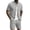 Gray, variant on Mens Summer Outfits Textured Stand Collar Button Shirts Drawstring Casual Shorts Beach Vacation Short Sets(Medium,Black)