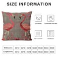 thumbnail image 5 of Shiartex Flamingos Pattern Pillow Covers Sweet Family Throw Pillowcase Vintage Pink  Decorative Cushion Covers Square Outdoor Indoor Couch Bedroom Multi Size, 5 of 5