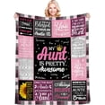 thumbnail image 1 of LHSHID Birthday Gifts for Aunt Blanket Flannel Soft and Comfortable Anti static Bed Sofa Blanket 50x60in, 1 of 5