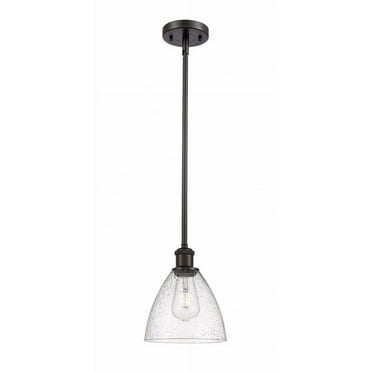 516-1S-OB-GBD-754-Innovations Lighting-Bristol Glass - 1 Light Mini Pendant In Industrial Style-9.25 Inches Tall and 7.5 Inches Wide-Oil Rubbed Bronze