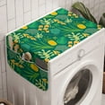 thumbnail image 1 of Exotic Washing Machine Organizer, Simplistic Doodle Various Tropical Leaves and Pineapples, Anti-slip Fabric Top Cover for Washer and Dryer, Green Multicolor, by Ambesonne, 1 of 1