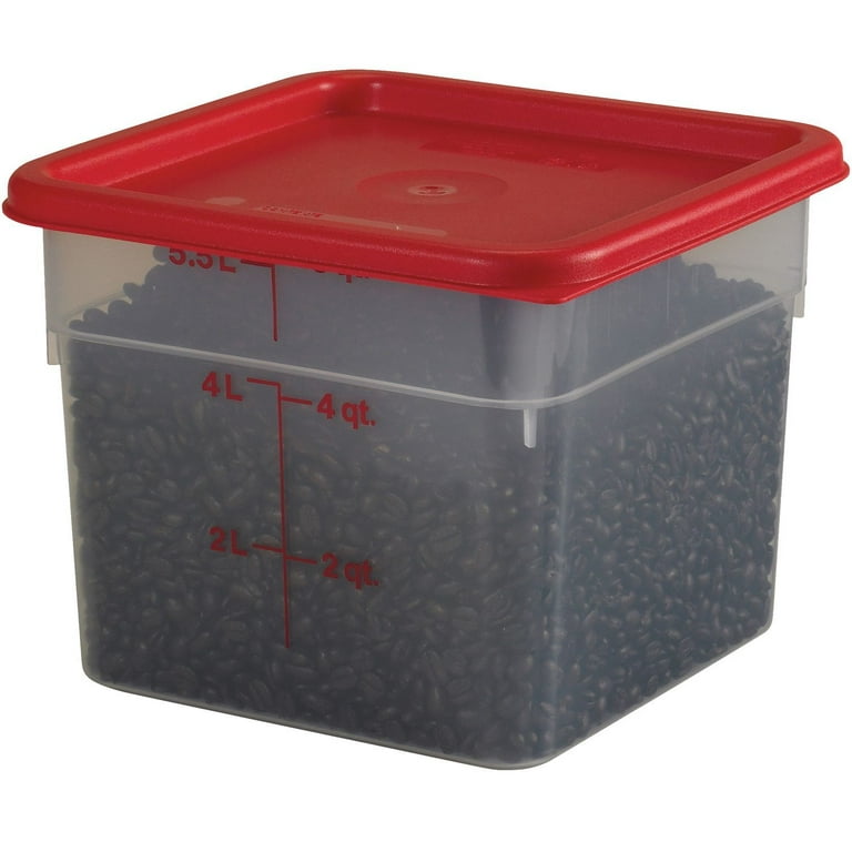 3 Rubbermaid Commercial Round Food Storage Container 4QT/3.8L with Lid