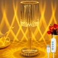 thumbnail image 1 of Crystal Table Lamp  Table Lamp 3 Wire Control Dimmable Crystal Bedside Lamp USB Power Acrylic Decoration Desk Lamps Crystal Lighting Fixtures Nightstand Lamp Desk Light for Bedroom Living, 1 of 8