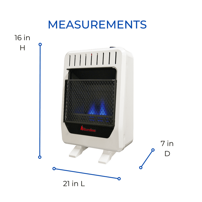Procom Blue Flame Wall Heater Dual Fuel Procom Blue Flame Heater