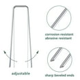 thumbnail image 5 of "100Pcs Galvanized Garden Staples Landscape Ground Nails Stakes Pins Spikes Pegs U-shaped 6"" 11 Gauge Steel Fit for Securing Weed Barrier Fabric Landscape Ground Cover Lawn", 5 of 6