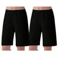 thumbnail image 2 of Lucakuins - Pantalones cortos para dormir de color sólido para mujer, pantalones cortos elásticos diarios de cintura alta Lucakuins moda, 2 of 9