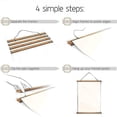 thumbnail image 3 of Walnut Magnetic Wooden Photo Picture Frame Wall DIY Poster Scroll Paint Hanger, 3 of 9