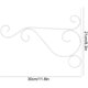 thumbnail image 2 of Macetas colgantes montadas en la pared, soporte de hierro metálico, campanillas de viento, linternas, comedero para pájaros, maceta, gancho para decoración de jardín (blanco) JFHHH pequeña, 2 of 5