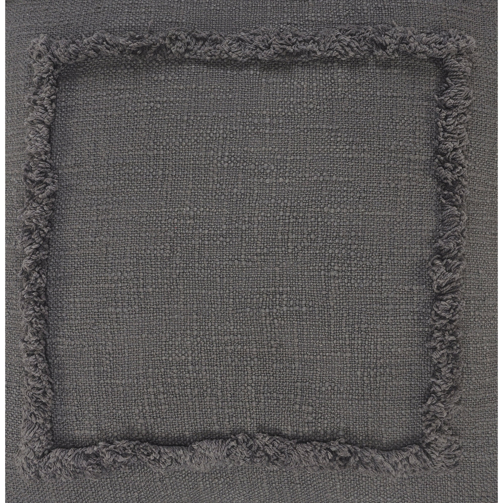 Laddha Home Designs Solid Square Throw Pillow - 20" - Gray - Set of 2