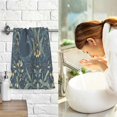 thumbnail image 7 of Yayeee 100% Cotton Hand Towels for Bathroom 16" x 28" Soft Absorbent Kitchen Towel, Shadowy Forest Pattern, 7 of 7