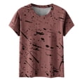 thumbnail image 4 of IROINNID Womens Summer Casual Printed Round Neck Fashion T-Shirt, 4 of 4