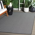 thumbnail image 2 of SAFAVIEH Terrace Bayon Geometric Indoor/Outdoor Area Rug, Black/White, 5'3" x 7'6", 2 of 11