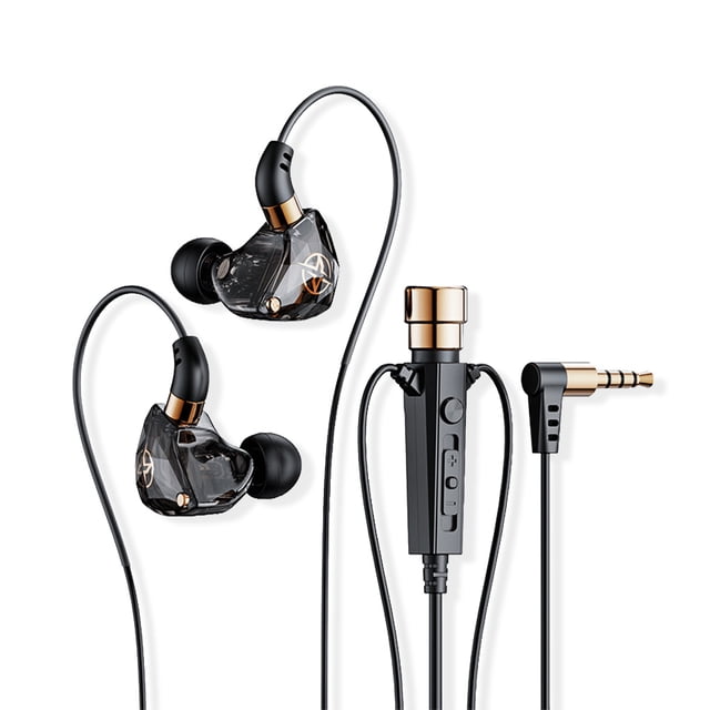Cateissary Auriculares con cable 96dB 3.5mm Reducción de ruido Auriculares internos Interior Exterior Transmisión en vivo Grabación de voz Vlogging Type3 NO3
