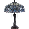 thumbnail image 2 of CHLOE Lighting PRISMA Tiffany-style 2 Light Table Lamp 16" Shade, 2 of 2