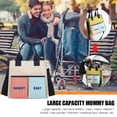 thumbnail image 2 of Bolsa de mamá portátil de gran capacidad, bolsa de mano para cambiar pañales de bebé, bolsa de pañales multifunción, bolsa de mensajero, bolsa de pañales de viaje, 2 of 9