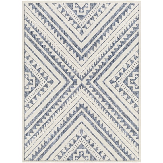 San diego Blue 7' x 9' Indoor/Outdoor Area Rug