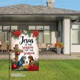 thumbnail image 3 of JOOCAR Jesus Is The Reason For This Season Nativity Scene Garden Flag for Winter Christmas Home Outdoor Garden Yard Door Decor 12x18 inch, 3 of 5