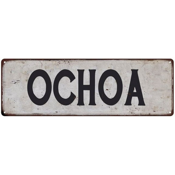 OCHOA Vintage Look Gift Rustic Chic Metal Sign 6x18 206180036261