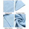 thumbnail image 5 of COOFANDY Men Button Down Shirt Short Sleeve Hawaiian Shirt Casual Button Up Shirts for Men, 5 of 6