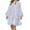 White, variant on Herrnalise Women's Solid Color V-Neck EmbroideryHollow Splicing Lace Long Sleeve V-Neck Dresses S-3XL
