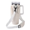 thumbnail image 1 of Water Bottle Carrier Bag Portable 40oz Bottle Holder with Handle Phone Pocket Adjustable Strap for Camping Picnic Travel Beach, 1 of 5