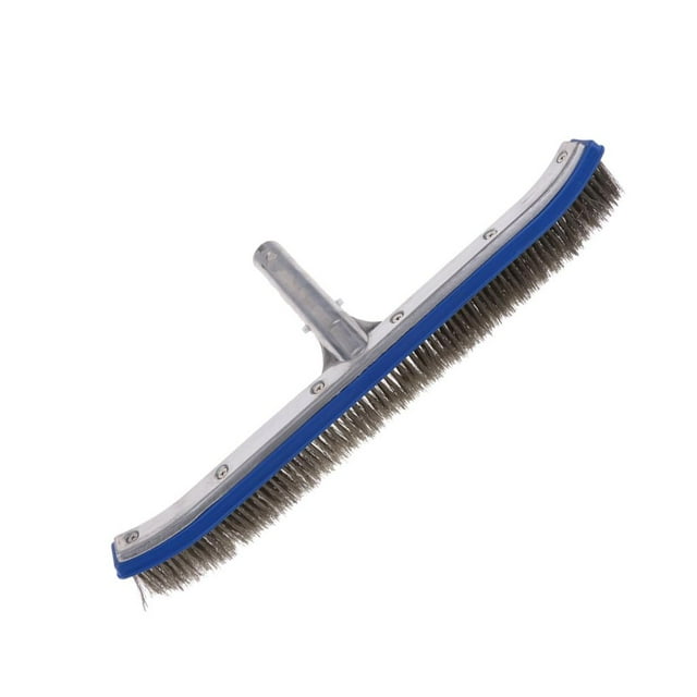 DOLITY Brosse de Nettoyage de Piscine Balai Piscine Spa Usage Intensif E Fil d'Acier 18 Pouces