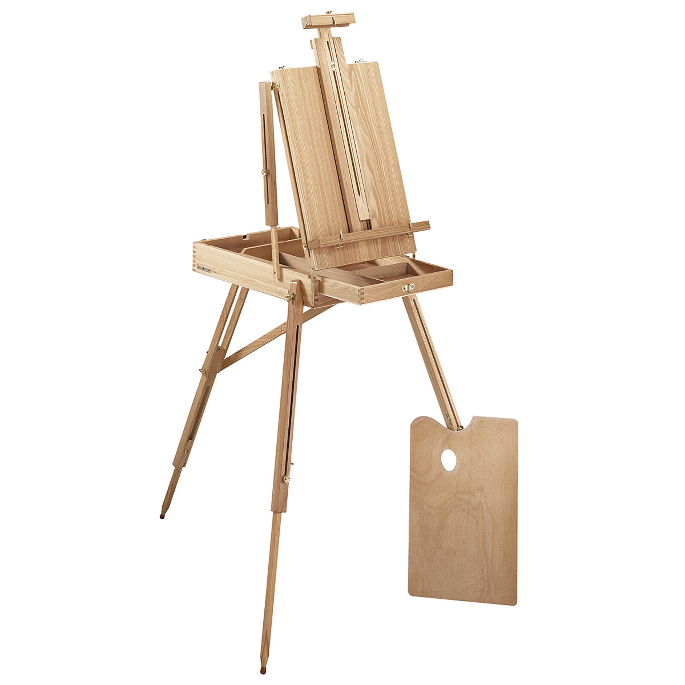 55" French Sketchbox Wood Floor Easel by Artist's Loft - Ideal for Drawing - Painting - Drafting - Sketching - and Arts & Crafts - 1 Pack