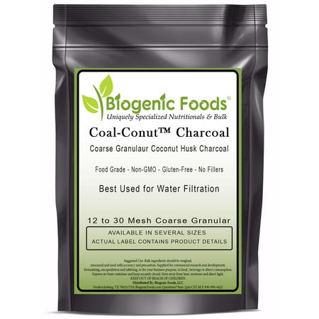 Coal-Conut - Coarse Granular Husk Activated Coconut Shell Charcoal - Food Grade (12/30 Mesh)