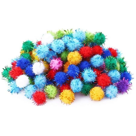 IGUOHAO 100PCS 1.5INCH Extra Large Cat's Favorite Chase Glitter Ball