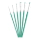 thumbnail image 2 of Juego de pinceles profesionales de 6 piezas con cerdas de nailon y punta redonda. Verde, 2 of 9