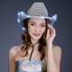 thumbnail image 3 of Sombrero de Vaquera Espacial Divertido con Luces Blancas Funcredible Disfraz de Vaquera Halloween, 3 of 3
