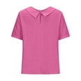 thumbnail image 4 of RQYYD Cotton Linen Tops for Women Summer Casual 3/4 Sleeve T Shirts Lightweight Ethnic Style Embroidery Blouses Tees, 4 of 6