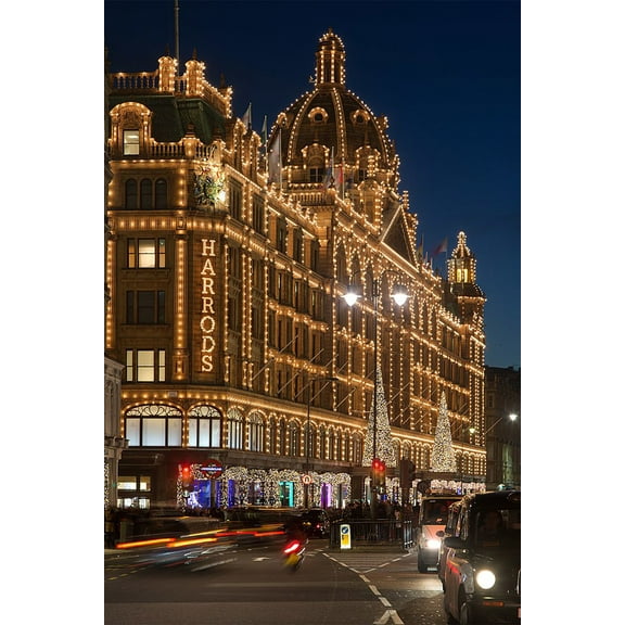 24x36 gallery poster, Harrods department store in Knightsbridge