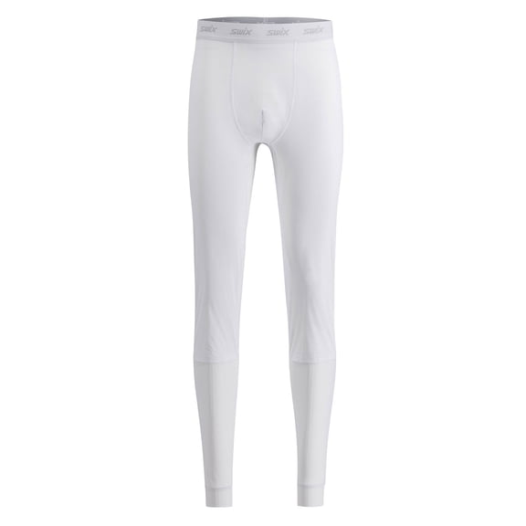SWIX Men's RaceX Classic Wind Baselayer Pants, Color: Bright White, Size: M