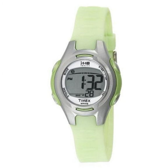 Timex Women's Watch T5K081 Green Rubber Sport 50 M Watch