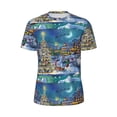 thumbnail image 5 of Wukai Christmas Tree Print Men's Short-Sleeved Mesh T-Shirt,Quick-Dry Short Sleeve Workout T-Shirt-5X-Large, 5 of 8