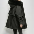thumbnail image 6 of Womens Winter Warm Thicken Long Outwear Pockets Coat Jacket, 6 of 7