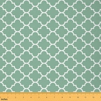 Feelyou Green Stripes Fabric by the Yard 2 Yards for Teens, Abstract Ombre Home Decor Fabric by the Yard, Chic Geometric Sewing Fabric, Luxury Bedroom Decor